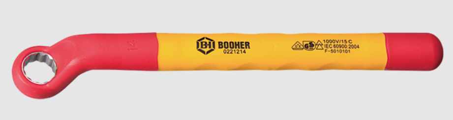 Ключ накидной изогнутый диэлектрический VDE 1000V BOOHER