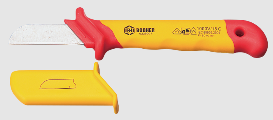 Кабельный нож диэлектрический VDE 1000V BOOHER (прямой)